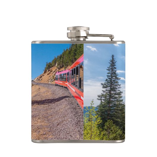 Pikes Peak Trein Rit Heupfles (Achterkant)