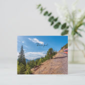 Pikes Peak Treinrit Dank je Postkaart (Staand voorkant)