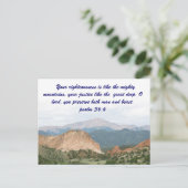 Pikes Peak uit de tuin van de goden Briefkaart (Staand voorkant)