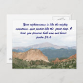 Pikes Peak uit de tuin van de goden Briefkaart (Voorkant / Achterkant)