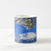 Pikes Peak Winter Snow Covered Fractal Art Koffiemok (Center)