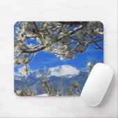 Pikes Peak Winter Snow Covered Fractal Art Muismat (Met muis)