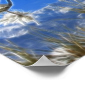 Pikes Peak Winter Snow Covered Fractal Art Poster (Hoek)