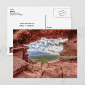 Pikes Peek Through a Rock Hole Briefkaart (Voorkant / Achterkant)