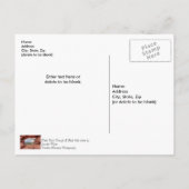 Pikes Peek Through a Rock Hole Briefkaart (Achterkant)