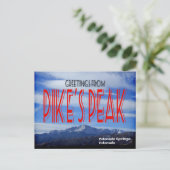 Pike's piek briefkaart (Staand voorkant)