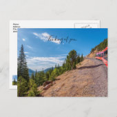 pikes piek trein rijden denken aan je Briefkaart (Voorkant / Achterkant)