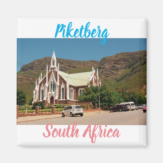 Piketberg Westerne Kaapkerk Zuid-Afrika SA Magneet (Voorkant)