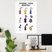 Pikmin Fauna Poster (Thuiskantoor)