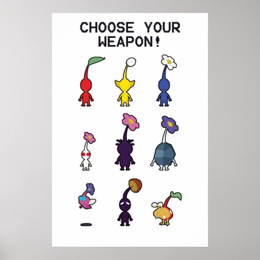 Pikmin Fauna Poster (Voorkant)