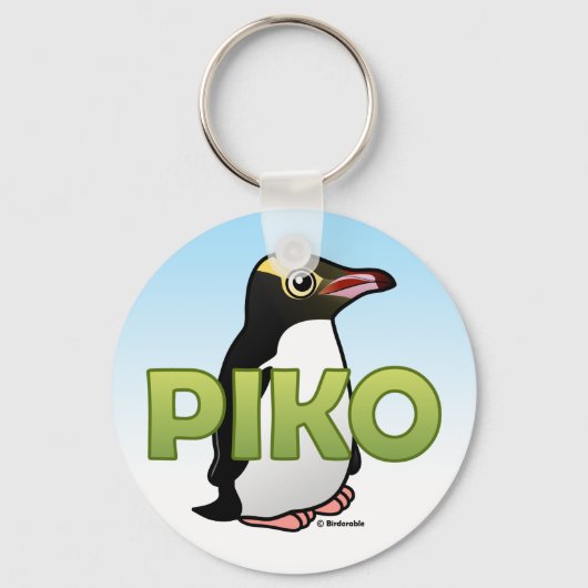 Piko the Yellow-eyed Penguin Sleutelhanger (Voorkant)