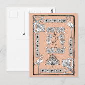  pikzwarte en witte hooptekst briefkaart (Voorkant / Achterkant)