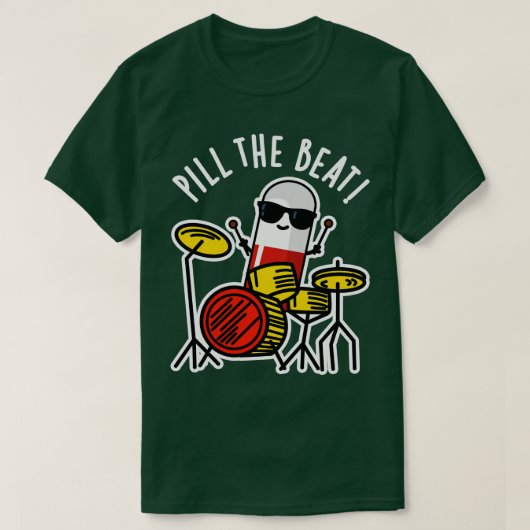 Pil de Beat Cute Medicine Pun T-shirt (Design voorkant)