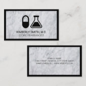 Pil en beaker | apotheker visitekaartje (Voorkant / Achterkant)