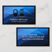 Pil en beaker | Farmaceutische wetenschap Visitekaartje (Voorkant / Achterkant)