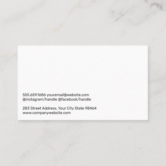 Pil en mortel | Geneesmiddelen Geneesmiddelen Afsprakenkaartje (Achterkant)