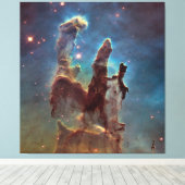 Pilaren der Schepping, Adelaarsnevel Hubble Space Canvas Afdruk (Insitu (Houten vloer))