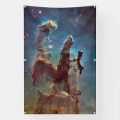 Pilaren der Schepping, Adelaarsnevel Hubble Space Spandoek (Verticaal)