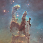 Pilaren der schepping, Adelaarsnevel Hubble Space Sticker (Voorkant)