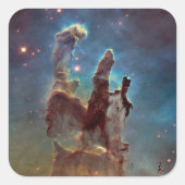 Pilaren der schepping, Adelaarsnevel Hubble Space Vierkante Sticker (Voorkant)