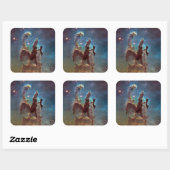 Pilaren der schepping, Adelaarsnevel Hubble Space Vierkante Sticker (Vel)