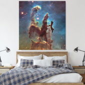 Pilaren van creatie, Adelaarsnevel Hubble Space Canvas Afdruk (Insitu (Slaapkamer))