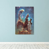 Pilaren van creatie grote verticaal canvas afdruk (Insitu (Houten vloer))