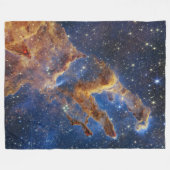 Pilaren van de Schepping Adelaarsnevel Webb-telesc Fleece Deken (Voorkant (Horizontaal))