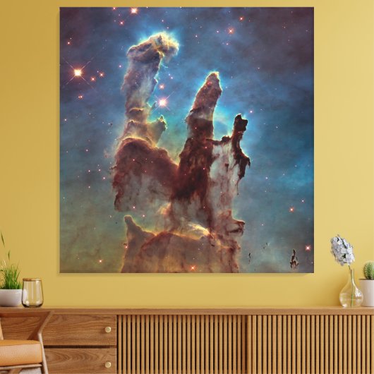 Pilaren van schepping, Adelaarsnevel Hubble Space Canvas Afdruk (Insitu (Woonkamer))