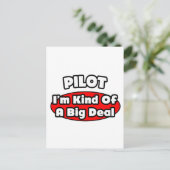PIlat...big deal Briefkaart (Staand voorkant)