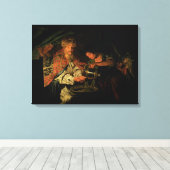 Pilate Washing his Hands (olie op canvas) Canvas Afdruk (Insitu (Houten vloer))