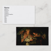 Pilate Washing his Hands (olie op canvas) Visitekaartje (Voorkant / Achterkant)