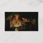 Pilate Washing his Hands (olie op canvas) Visitekaartje (Achterkant)