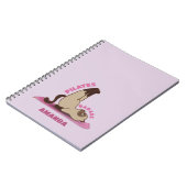 Pilates Badass Workout Kitty Cat Notitieboek (Linkerzijde)