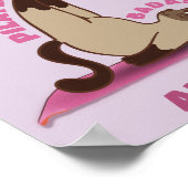 Pilates Badass Workout Kitty Cat Poster (Hoek)