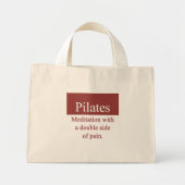 Pilates Bag Mini Tote Bag (Voorkant)