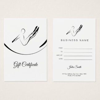 Pilates Boomerang pose Visitekaartje