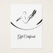 Pilates Boomerang pose Visitekaartje (Voorkant)