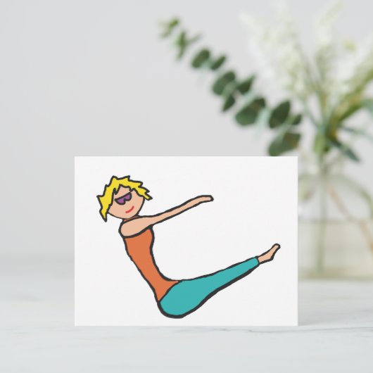 Pilates Briefkaart (Staand voorkant)