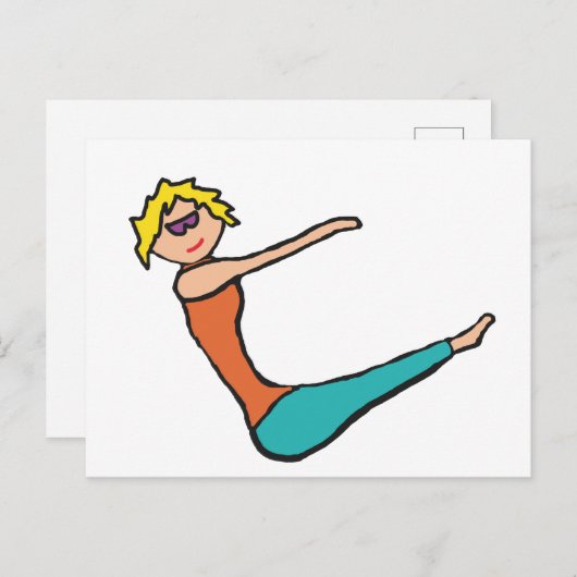 Pilates Briefkaart (Voorkant / Achterkant)