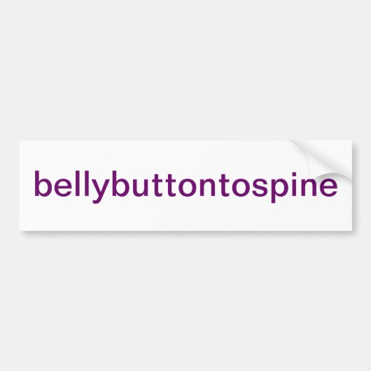 Pilates Bumpersticker (Voorkant)