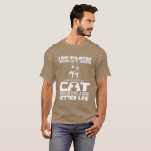 Pilates Cat grappig T-shirt (Voorkant volledig)