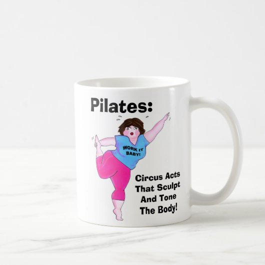 "PILATES- Circus Acts" Koffiemok (Rechts)