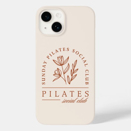 Pilates club zondag boho esthetisch Case-Mate iPhone case (Achterkant)