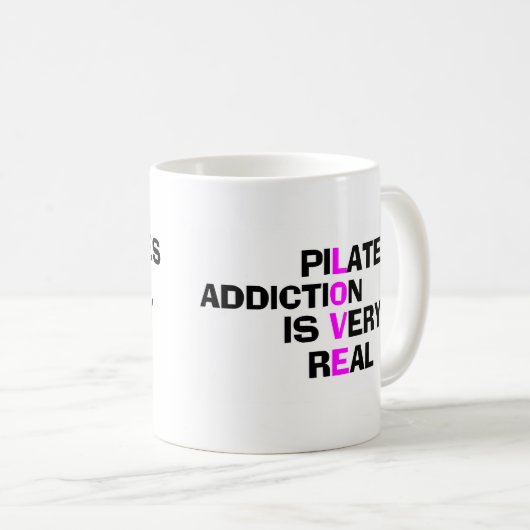 Pilates Coffee Mok - Funny Gifts (Voorkant rechts)