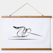 Pilates Coördinatie Pose - Hervormer Hangend Wandkleed (Voorkant)