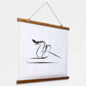 Pilates Coördinatie Pose - Hervormer Hangend Wandkleed (Gebogen)