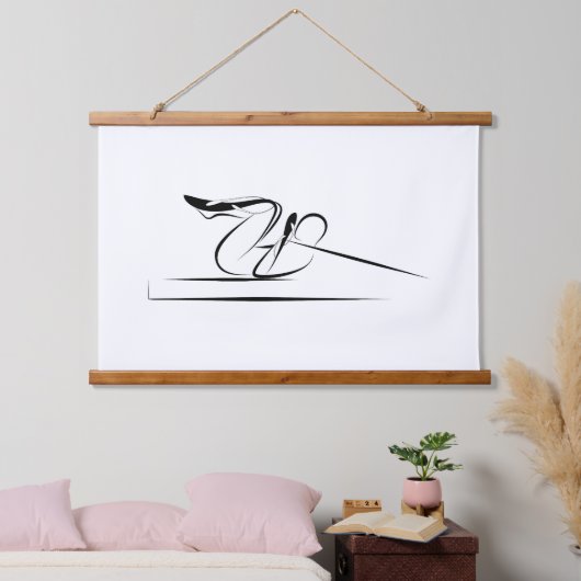 Pilates Coördinatie Pose - Hervormer Hangend Wandkleed (Slaapkamer)