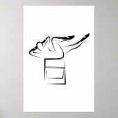 Pilates Cross Pose - Wunda Stoel Poster (Voorkant)