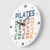 Pilates Cute Colorful Grote Klok (Hoek)